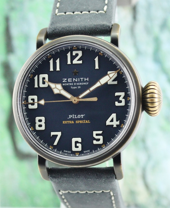 (image for) Zenith Pilot Type 20 Extra Special Bronze 45mm Blue Dial / 29.2430.679/57.C808